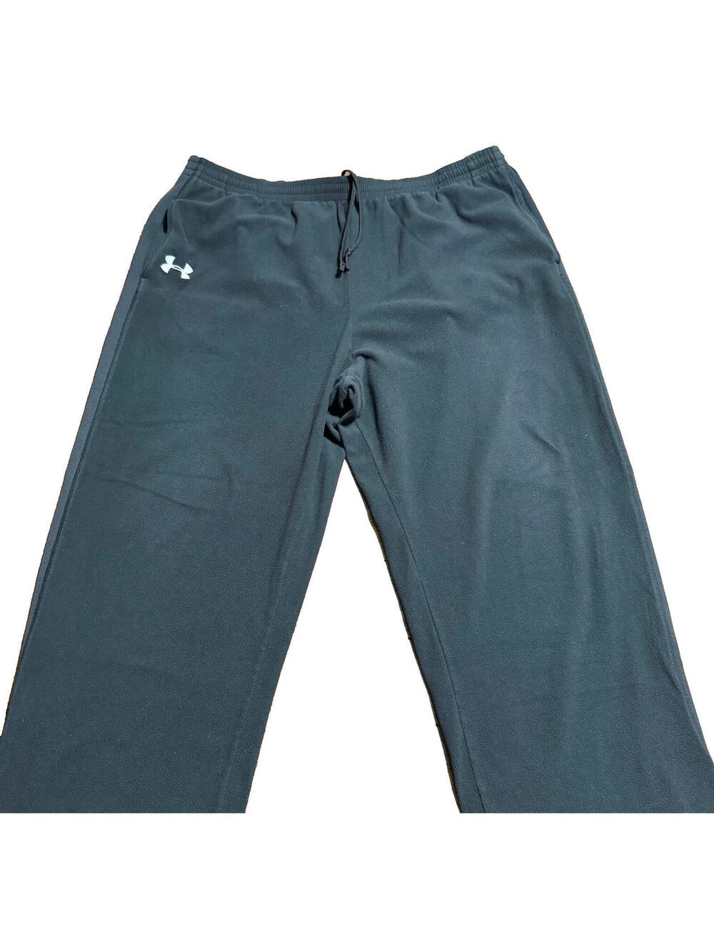 Under Armour Mens Fleece Pants XL Black Loose Fit Rival Soft Drawstring Baggy